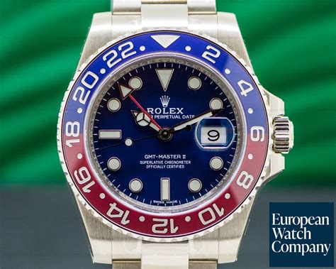 rolex gmt white gold blue|gmt white gold price.